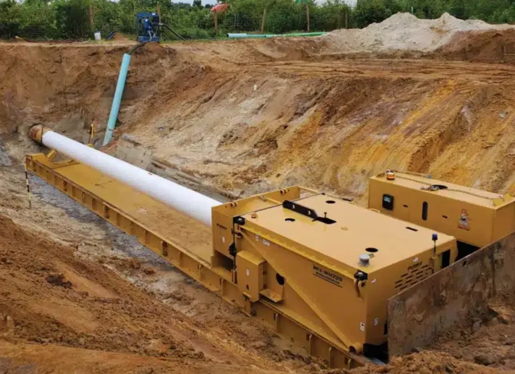 Utility Excavation Work in Process